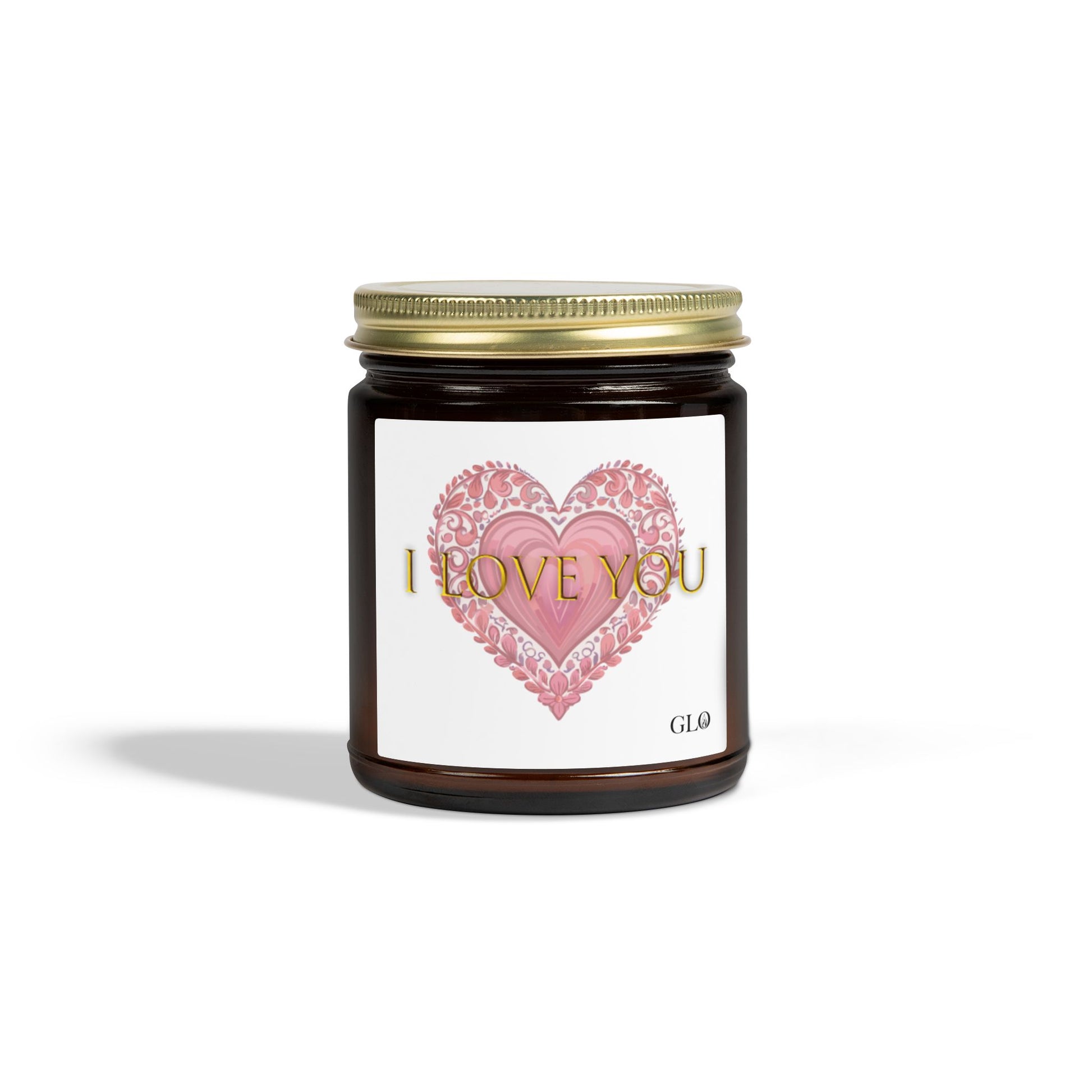 Glass Jar Candle | "I Love You" | 4oz, 9oz