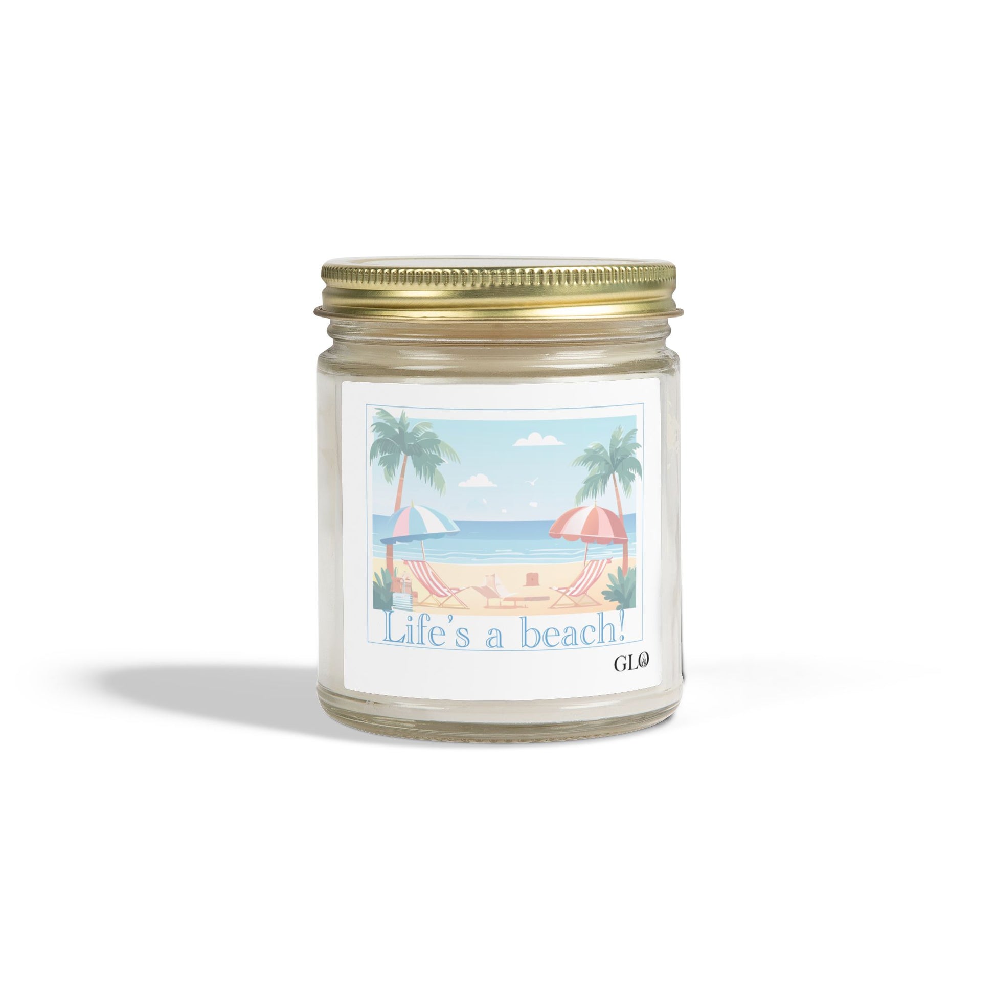 Glass Jar Candle | "Life's a Beach" | 4oz & 9oz