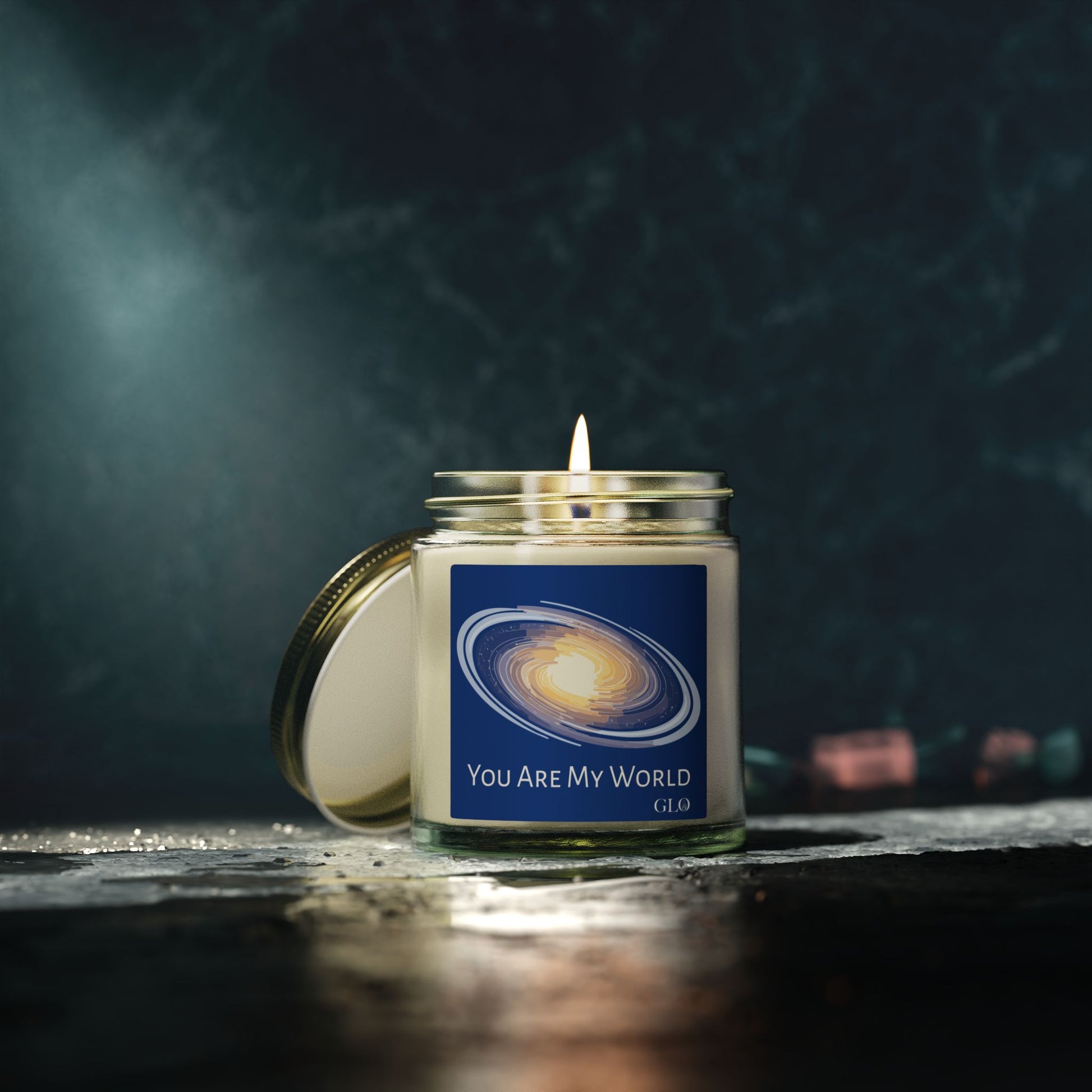 Glass Jar Candle | "You Are My World" | 4oz & 9oz