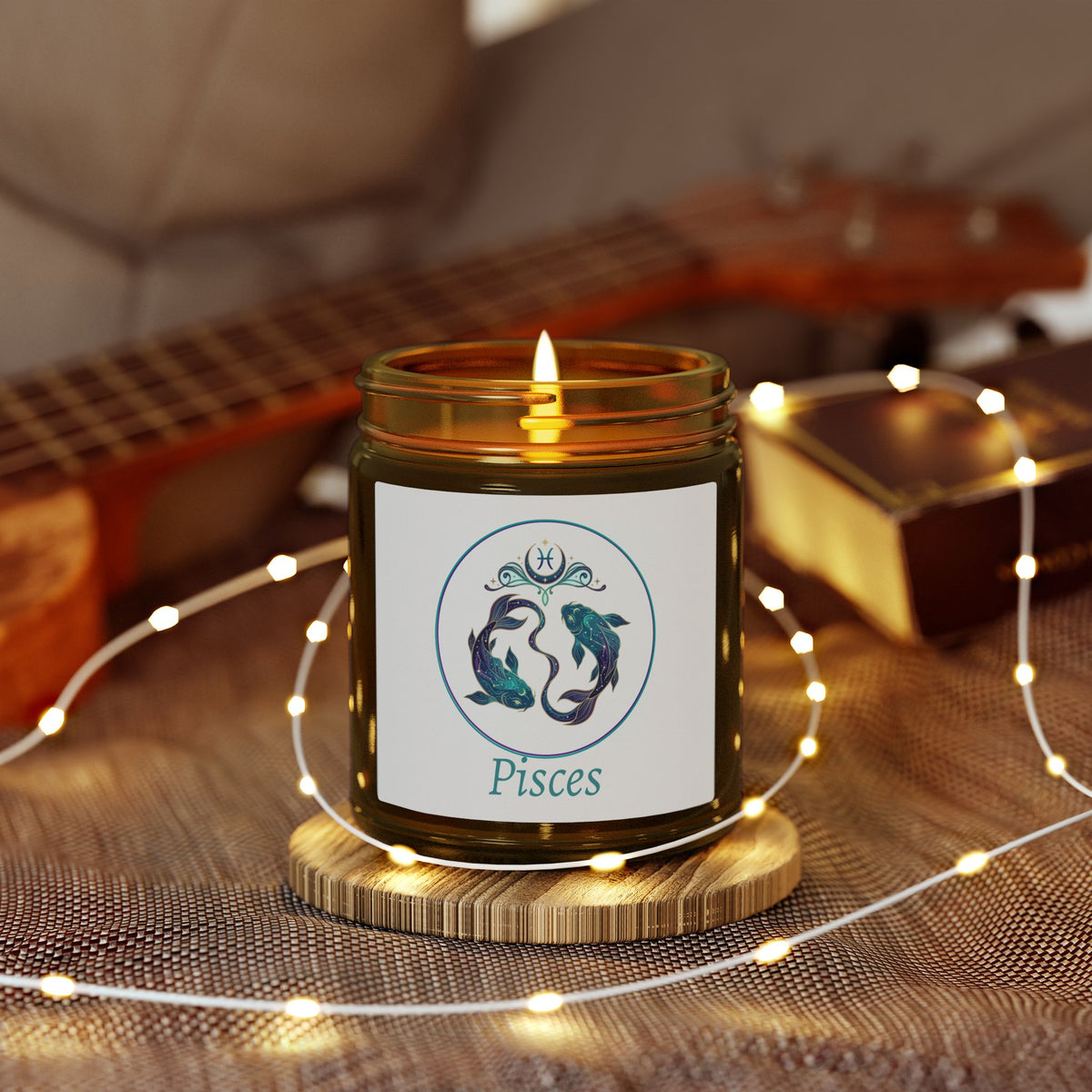 Glass Jar Candle | Pisces Zodiac | 4oz & 9oz