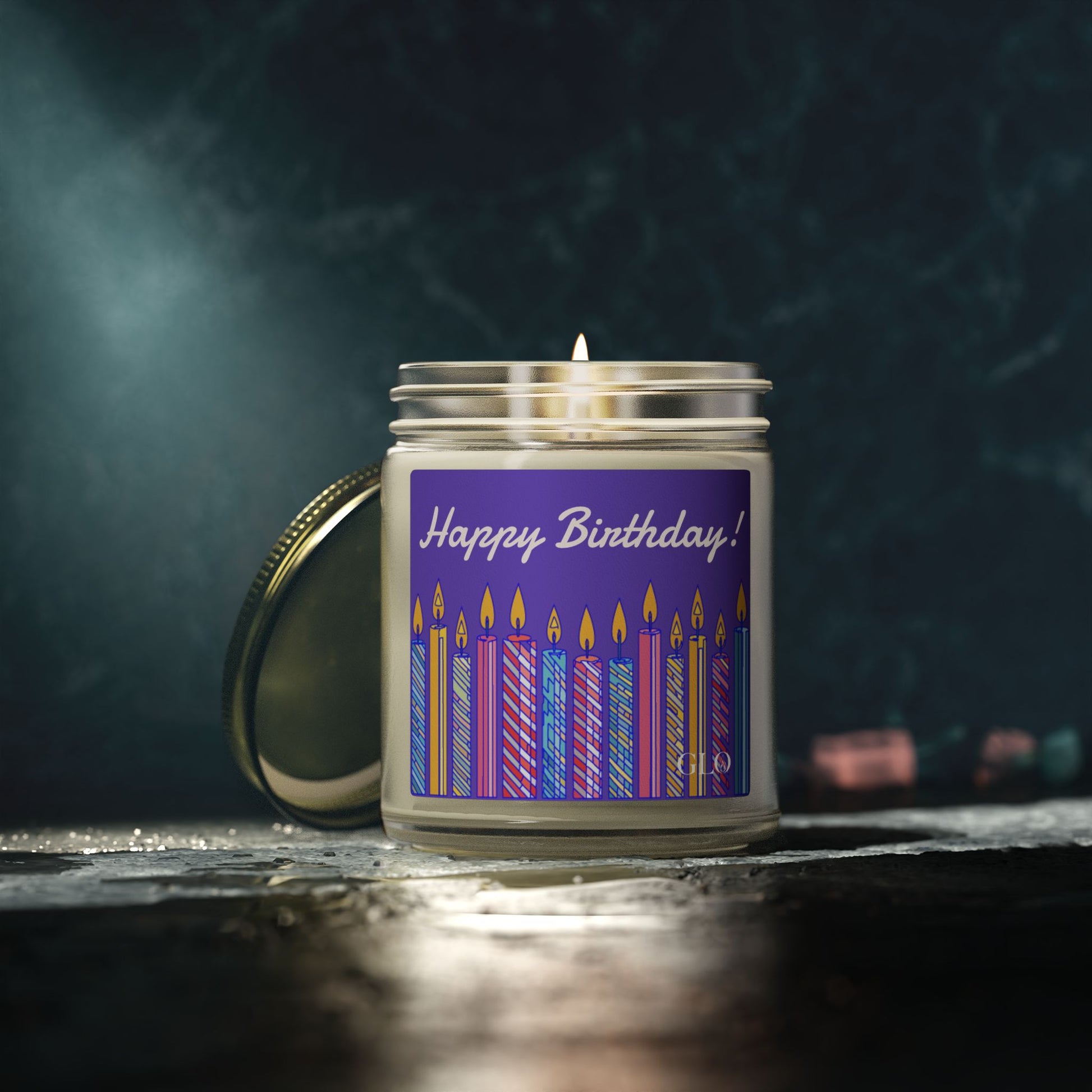 Birthday Scented Candle — Coconut Apricot Wax (4oz & 9oz)