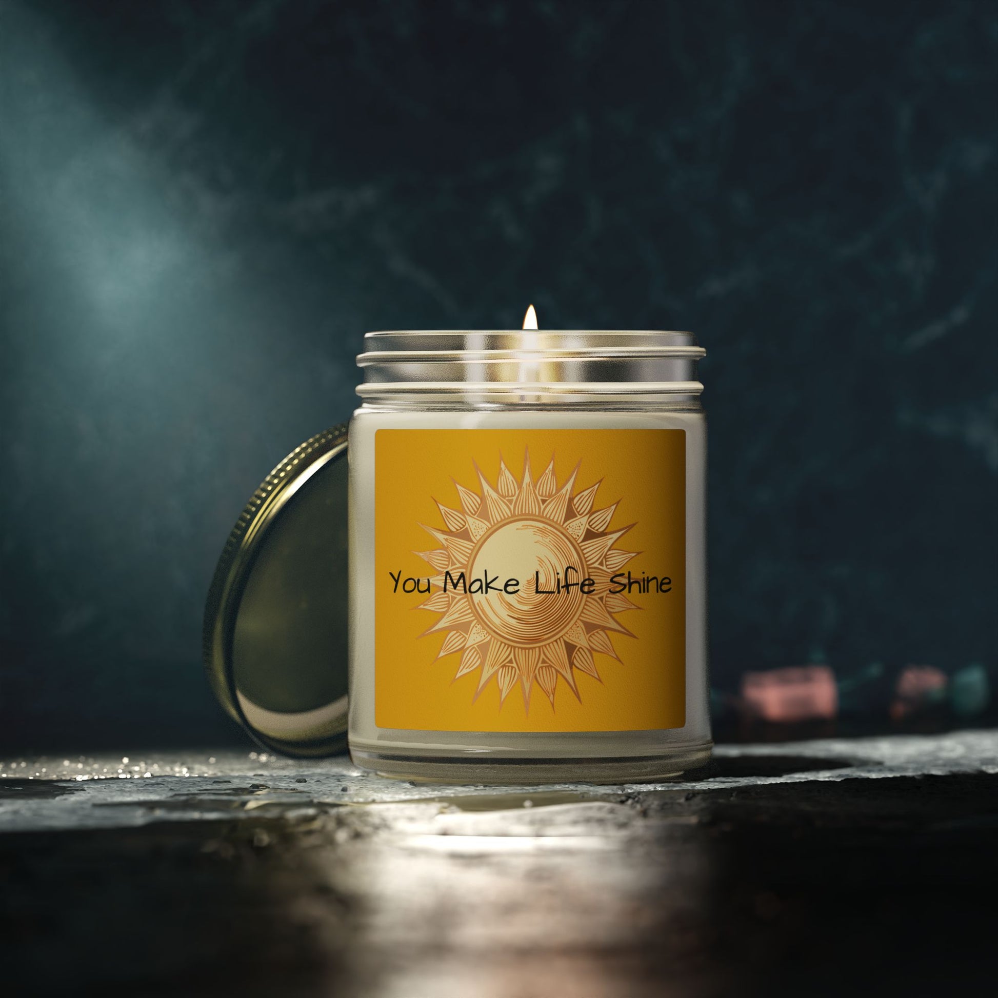 Glass Jar Candle | “You Make Life Shine” | 4oz & 9oz
