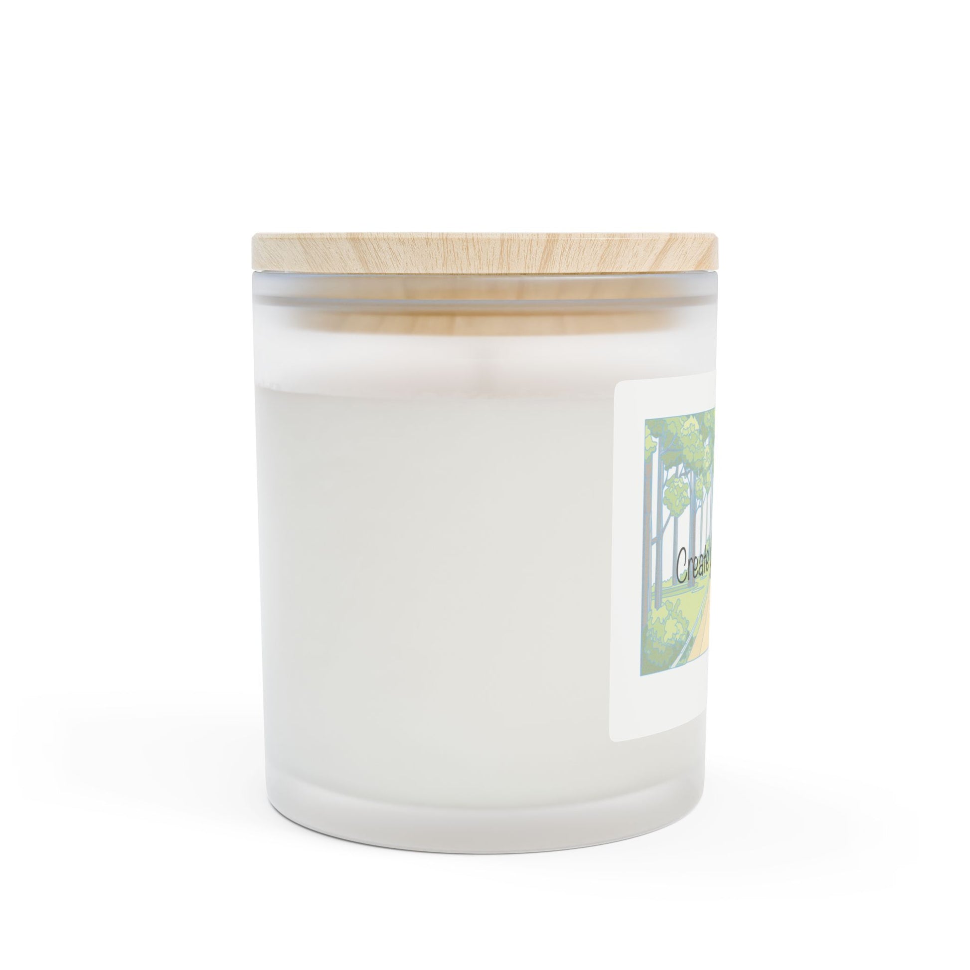 Frosted Glass Candle | "Create your own path" | 11oz