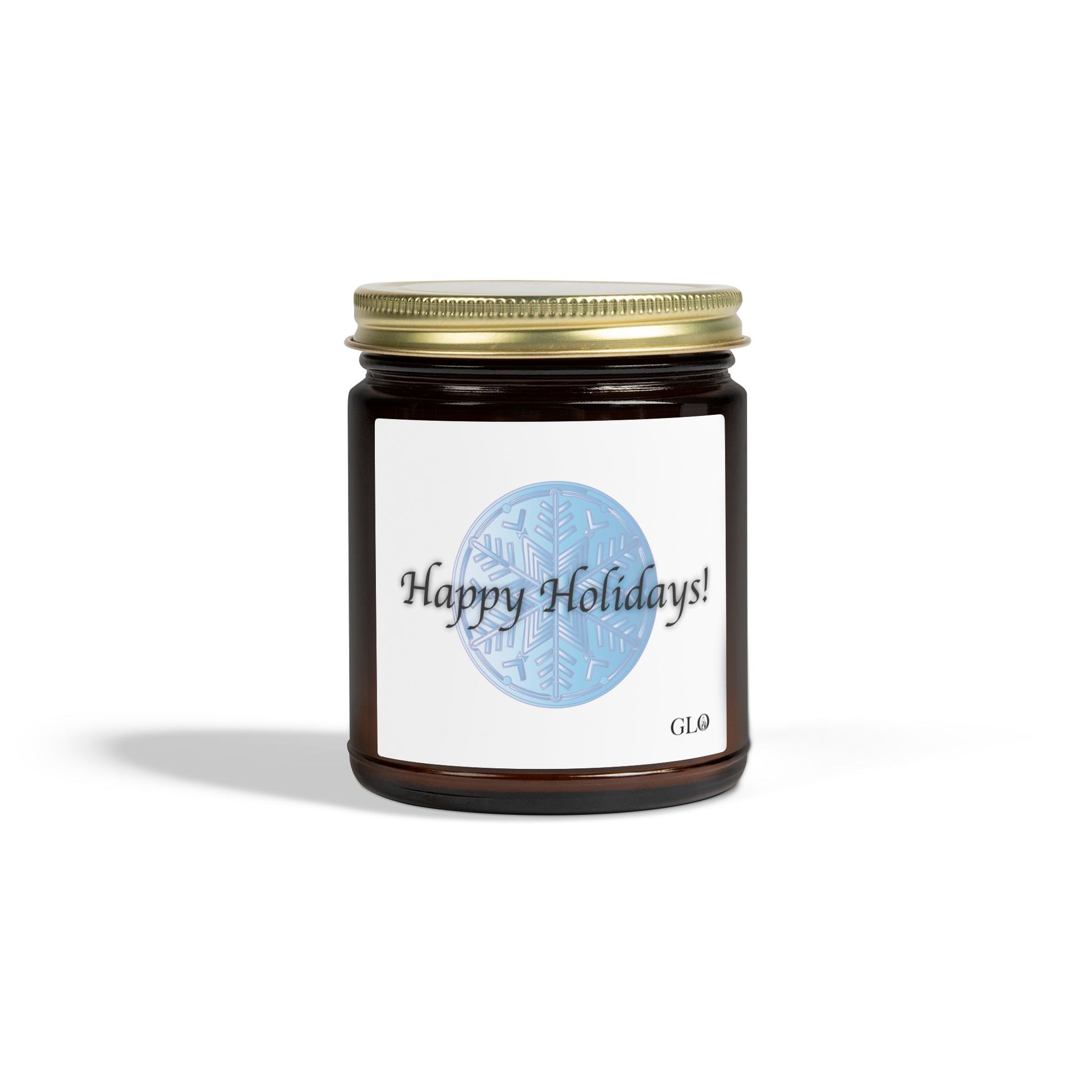 Glass Jar Candle | "Happy Holidays" | 4oz & 9oz
