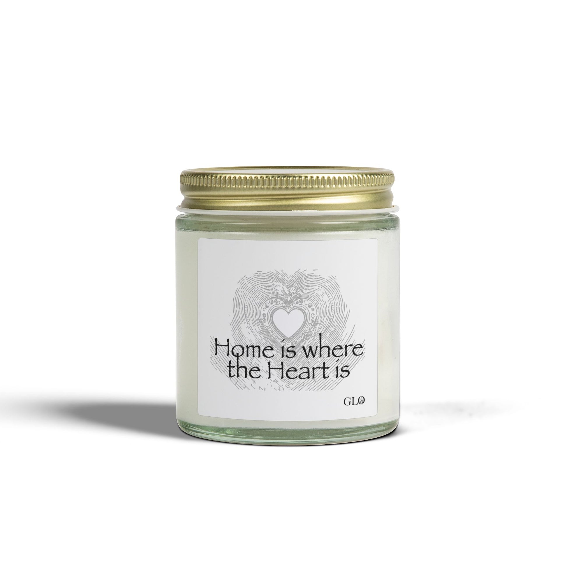 Glass Jar Candle | "Home Is Where the Heart Is" | 4oz & 9oz