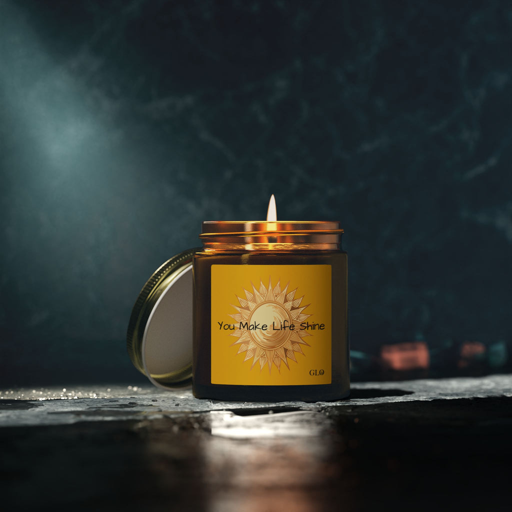 Glass Jar Candle | “You Make Life Shine” | 4oz & 9oz