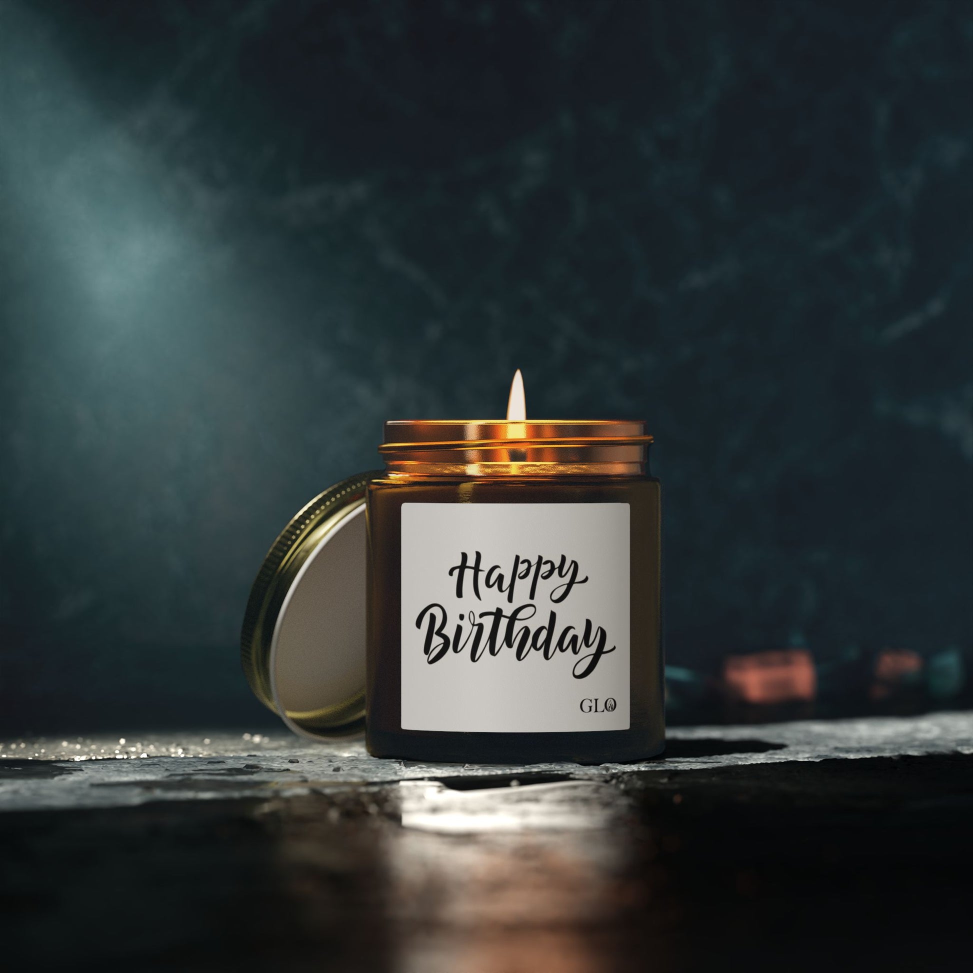 Glass Jar Candle | "Happy Birthday" | 4oz & 9oz