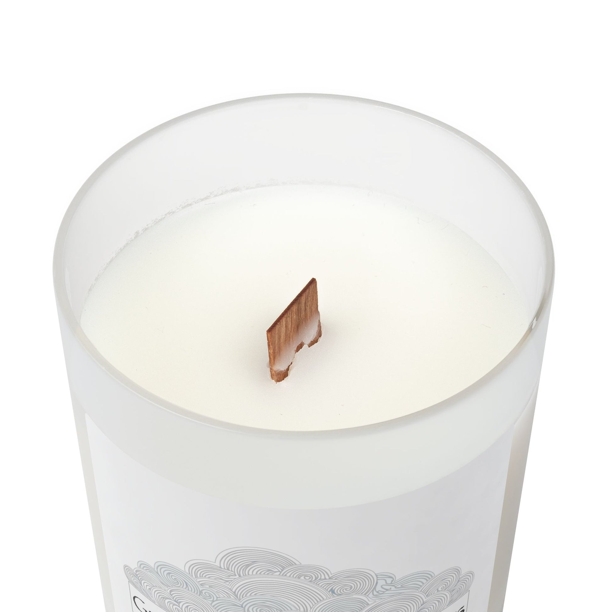 Frosted Glass Candle | "Gratitude Brings Blessings" | 11oz