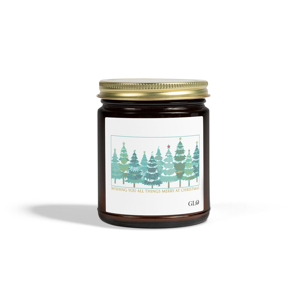 Glass Jar Candle | "Wishing you all things merry at Christmas" | 4oz & 9oz