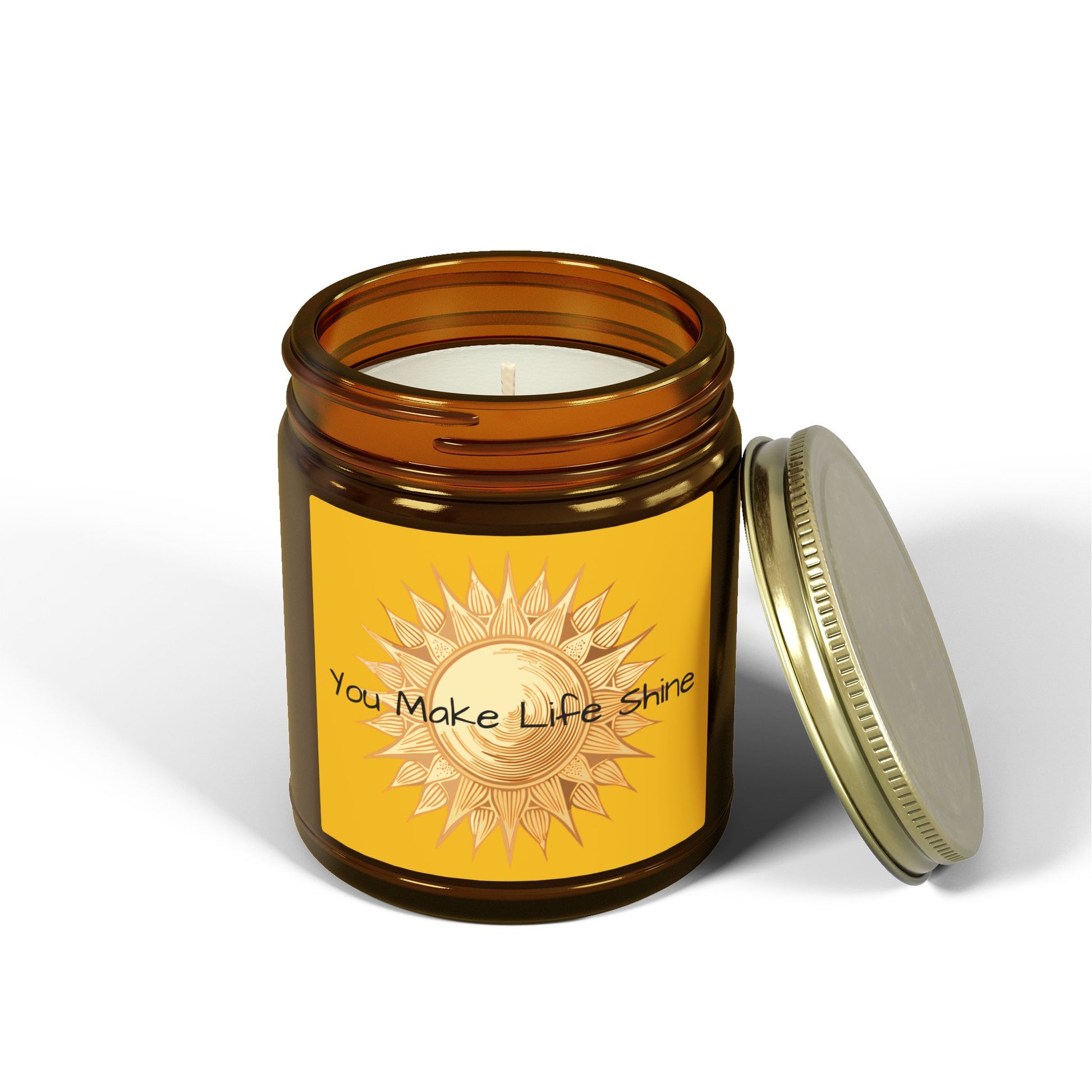 Glass Jar Candle | “You Make Life Shine” | 4oz & 9oz