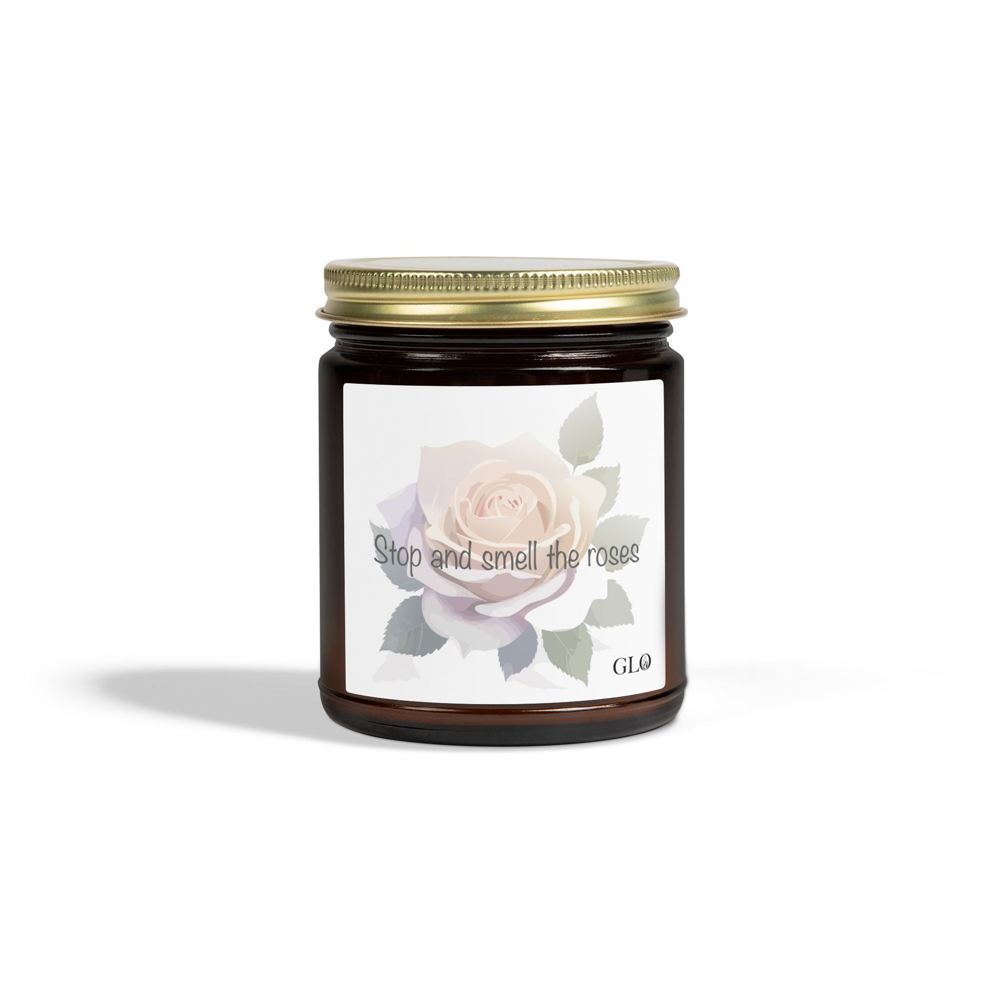 Glass Jar Candle | "Stop and Smell the Roses" | 4oz & 9oz