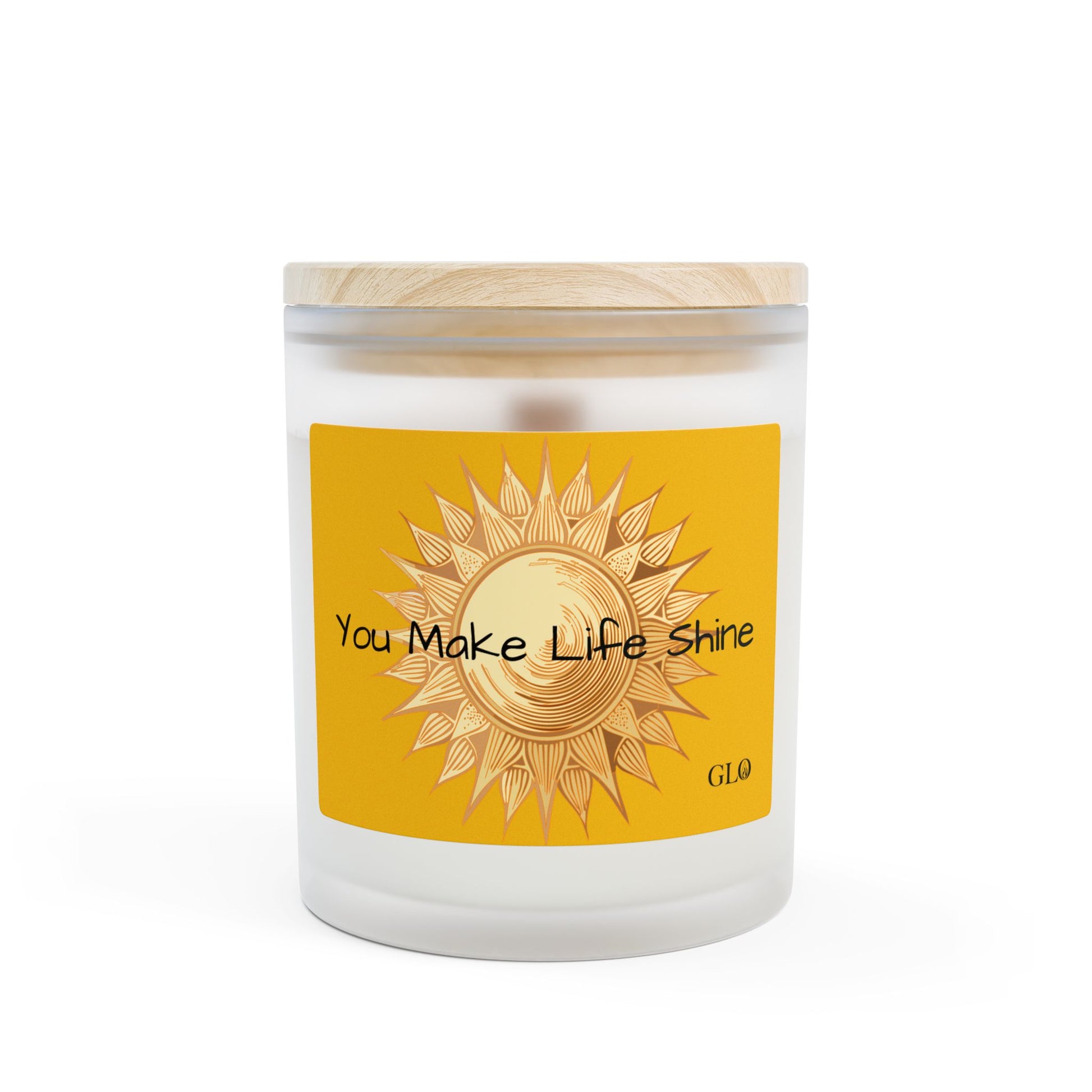 Frosted Glass Candle | "You Make Life Shine" | 11oz