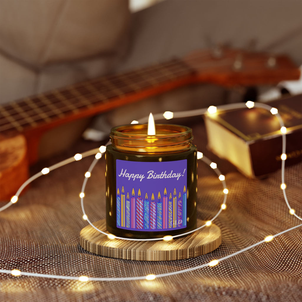 Birthday Scented Candle — Coconut Apricot Wax (4oz & 9oz)