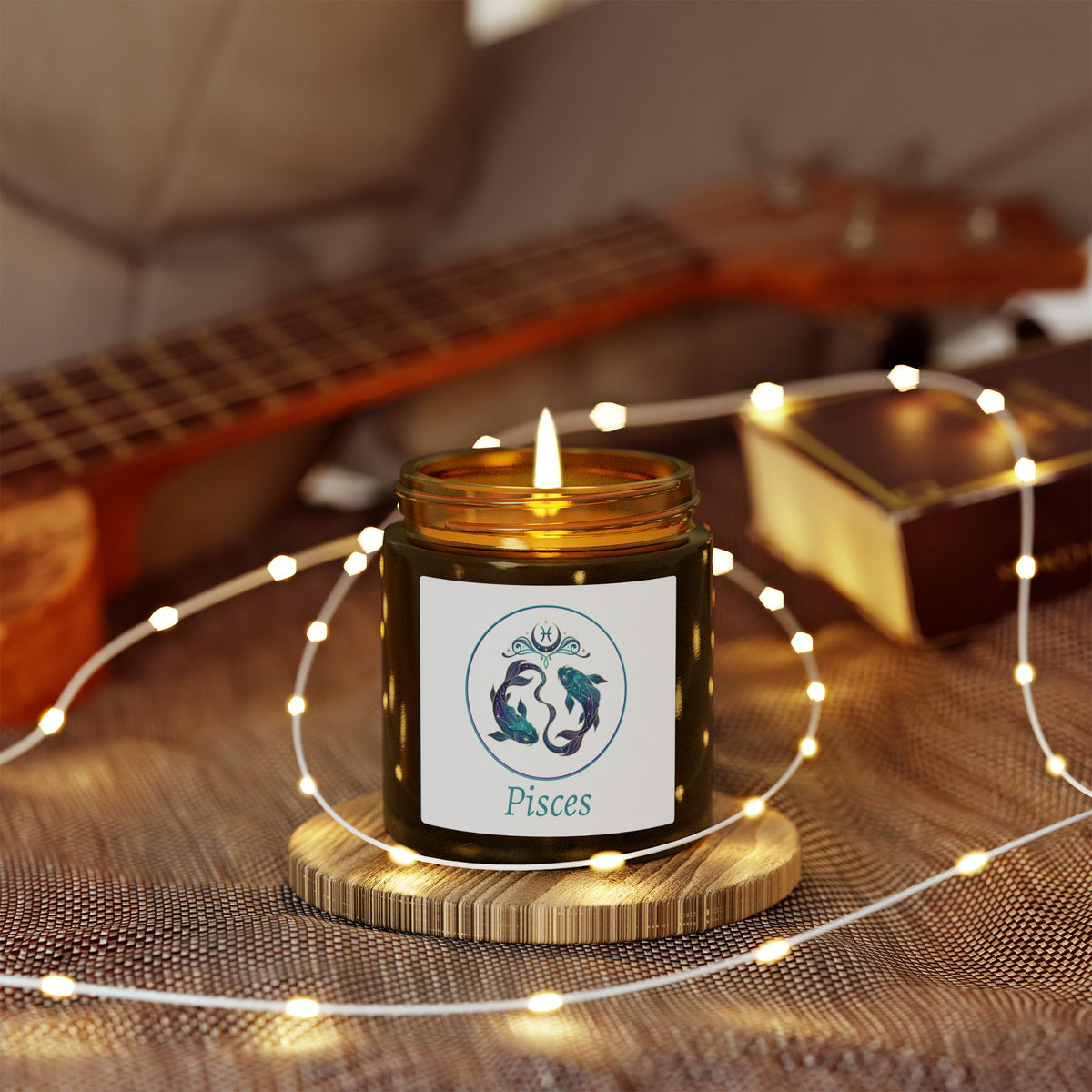 Glass Jar Candle | Pisces Zodiac | 4oz & 9oz