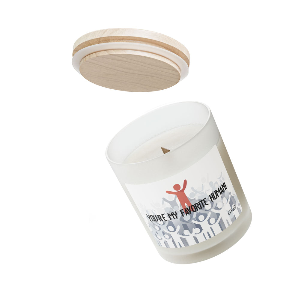 Frosted Glass Candle | "You're My Favorite Human!" | 11oz