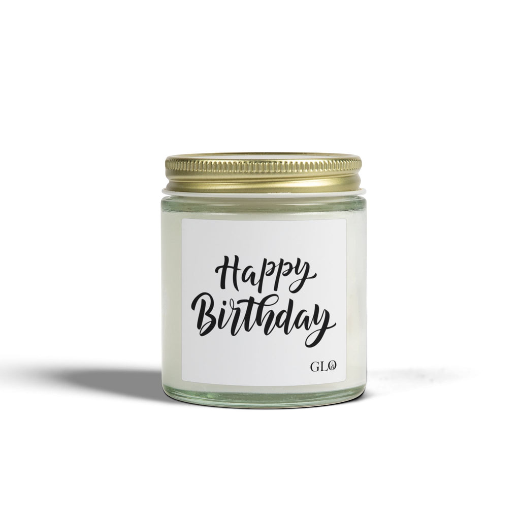 Glass Jar Candle | "Happy Birthday" | 4oz & 9oz