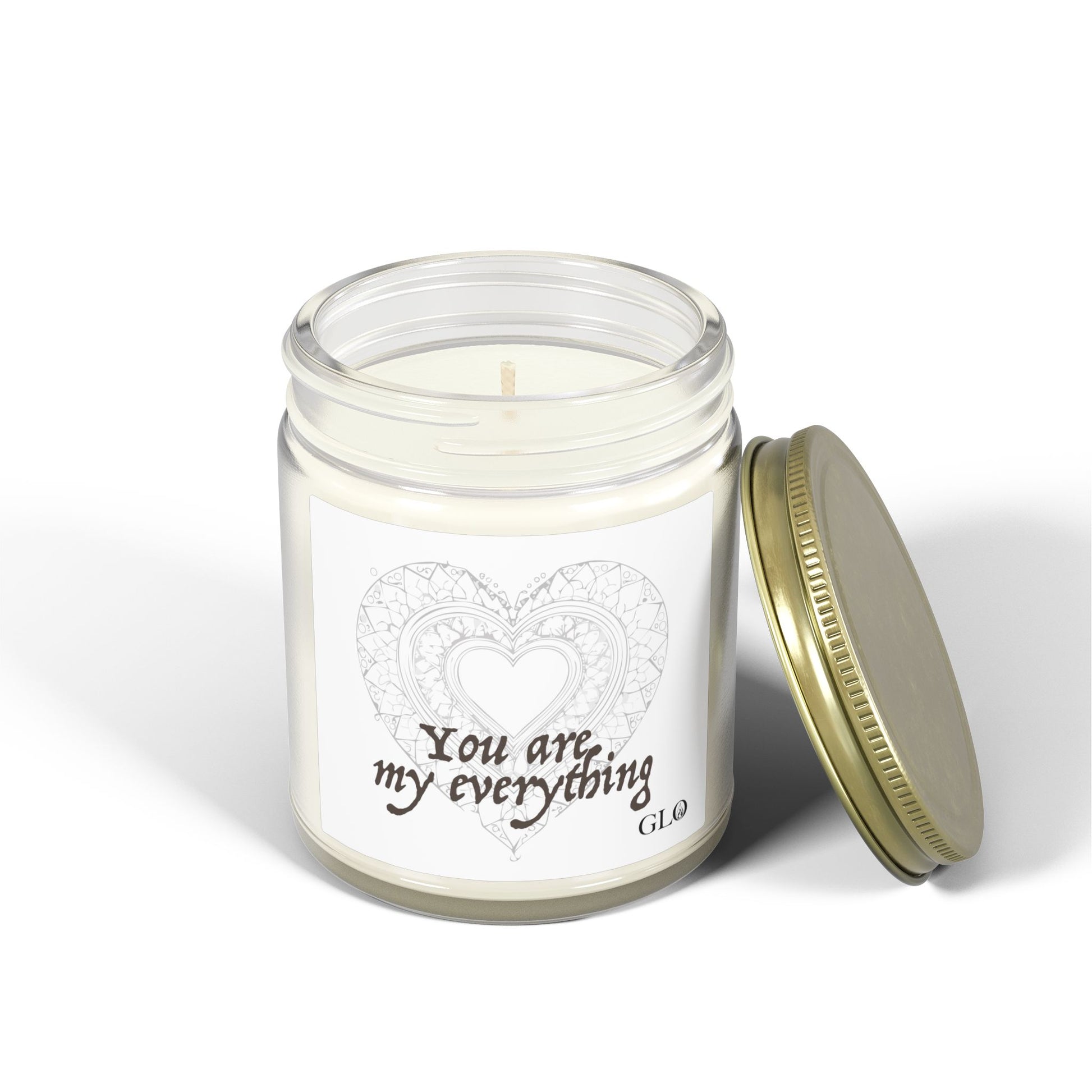 Glass Jar Candle | "You are my everything" | 4oz & 9oz