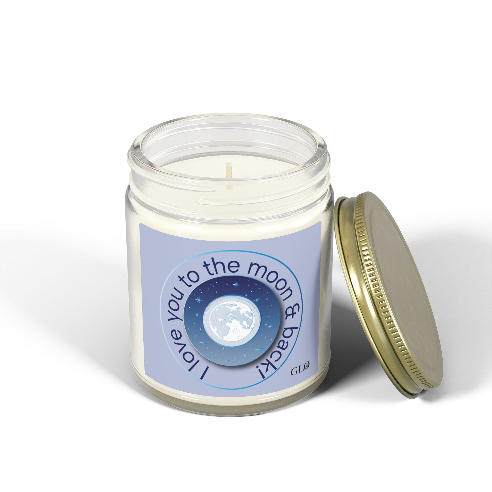 Glass Jar Candle | “I Love You to the Moon & Back” | 4oz & 9oz