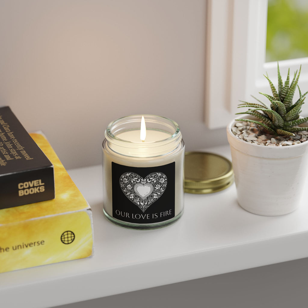 Glass Jar Candle | "Our Love Is Fire" | 4oz & 9oz