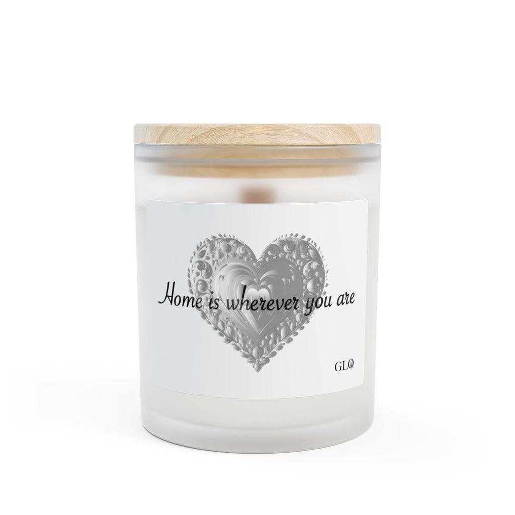 Frosted Glass Candle | "Home is wherever you are" | 11oz