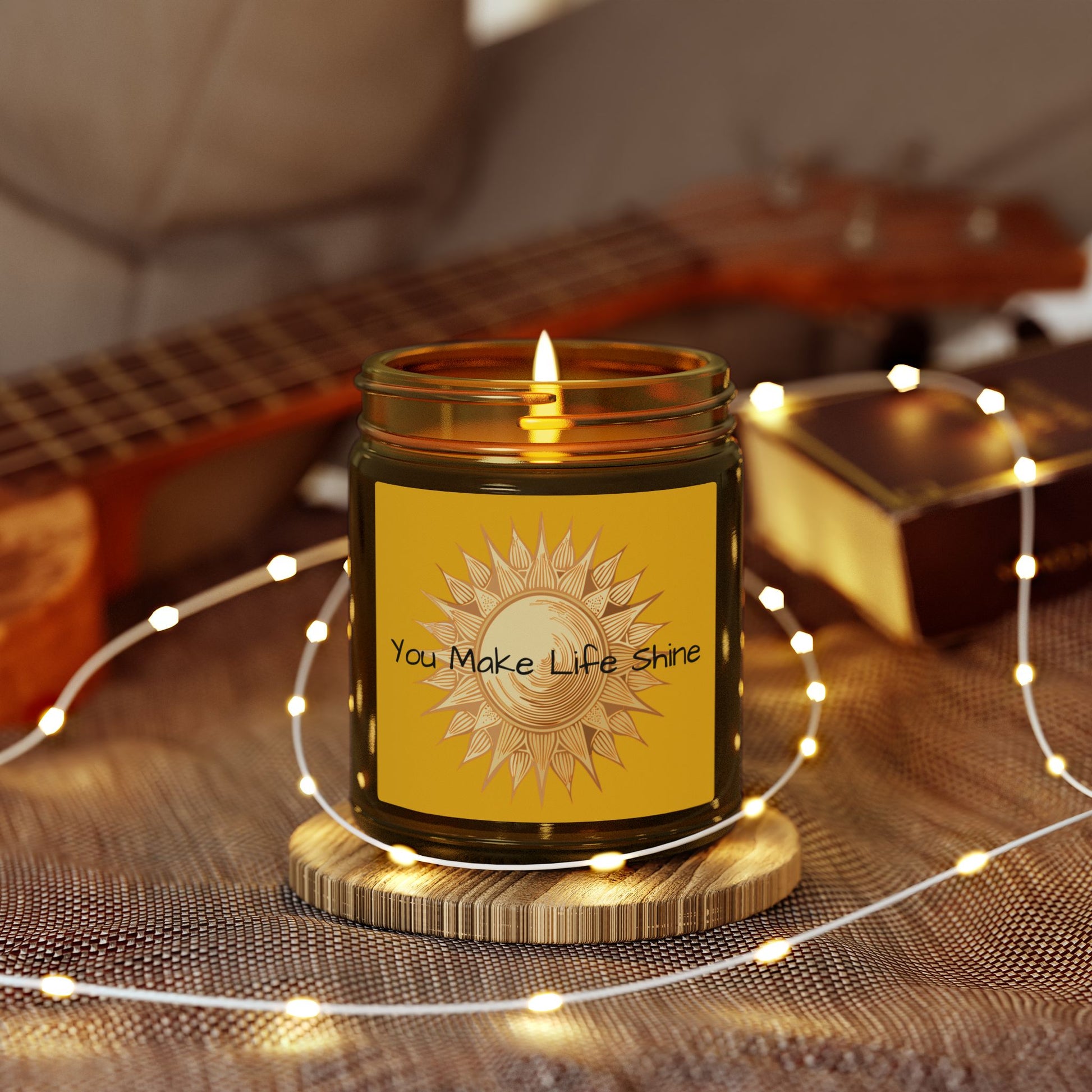 Glass Jar Candle | “You Make Life Shine” | 4oz & 9oz