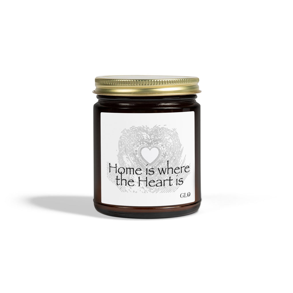 Glass Jar Candle | "Home Is Where the Heart Is" | 4oz & 9oz
