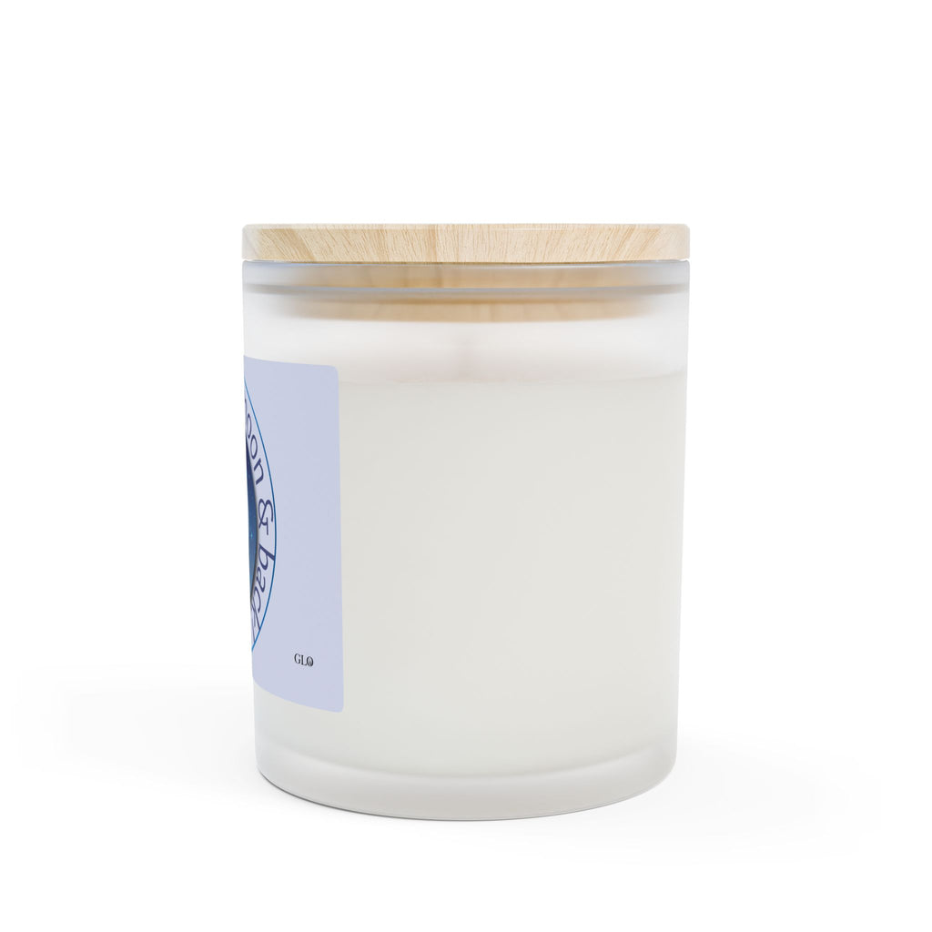 Frosted Glass Candle | "I love you to the moon & back" | 11oz