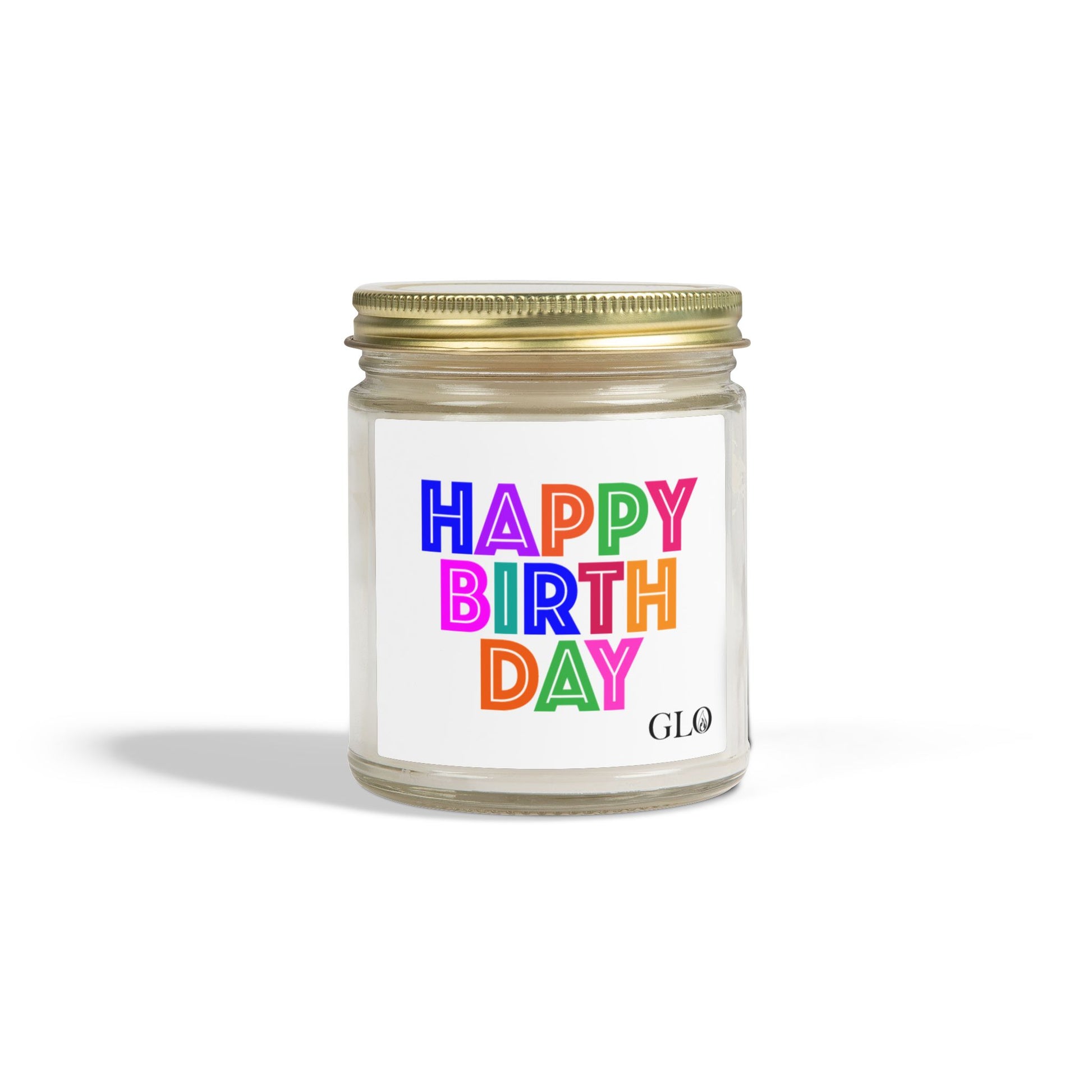 Glass Jar Candle | "Happy Birthday" | 4oz/9oz