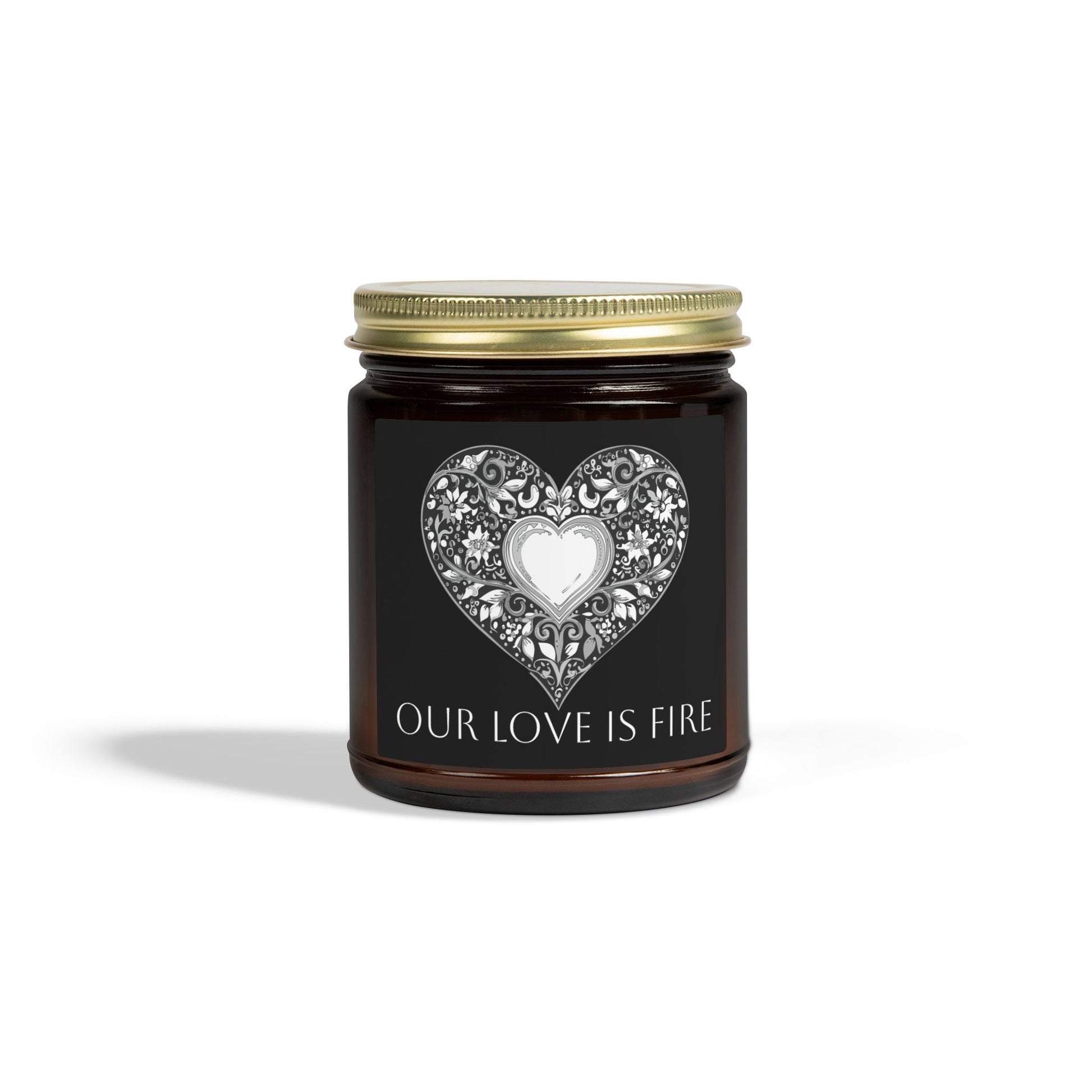 Glass Jar Candle | "Our Love Is Fire" | 4oz & 9oz