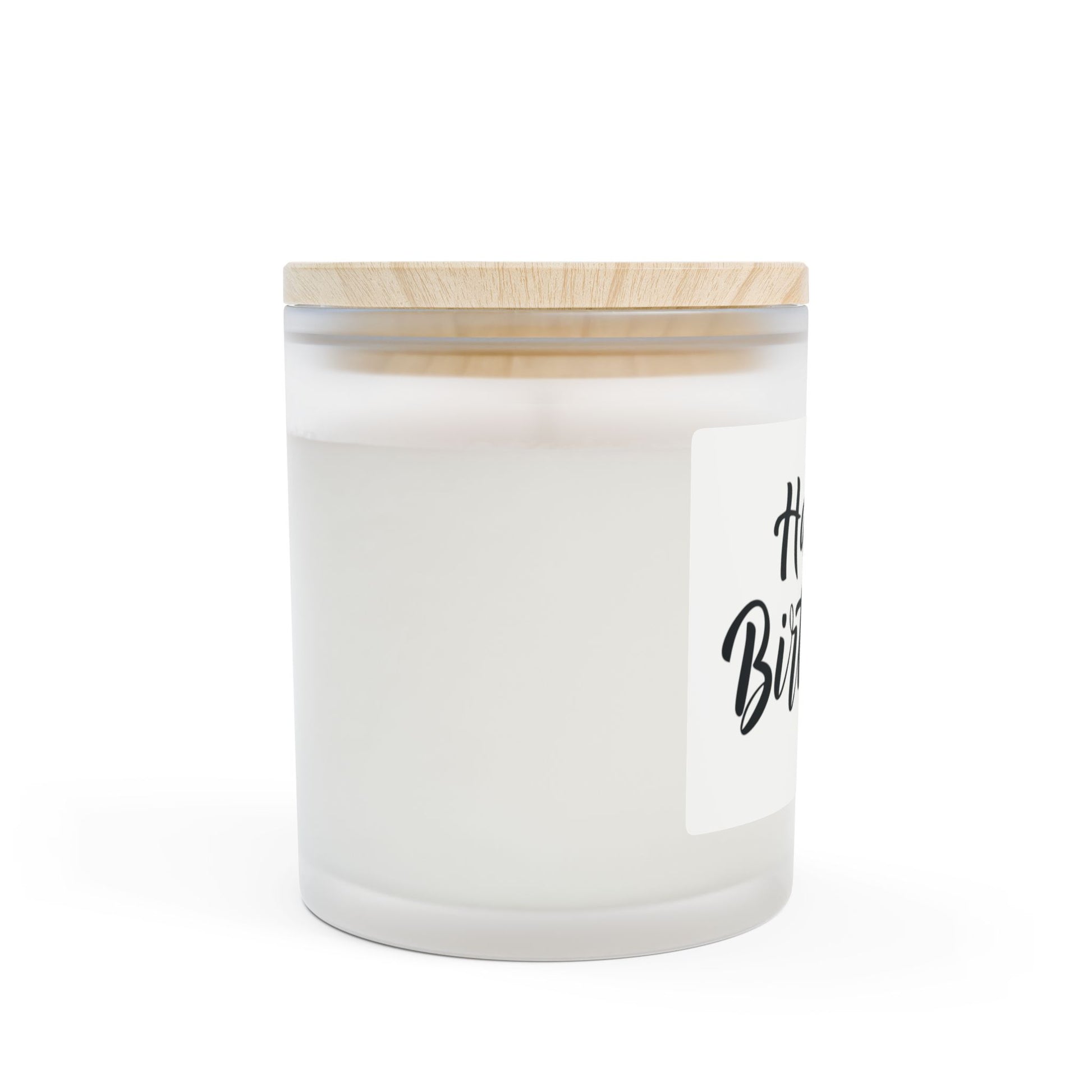 Frosted Glass Candle | "Happy Birthday" | 11oz