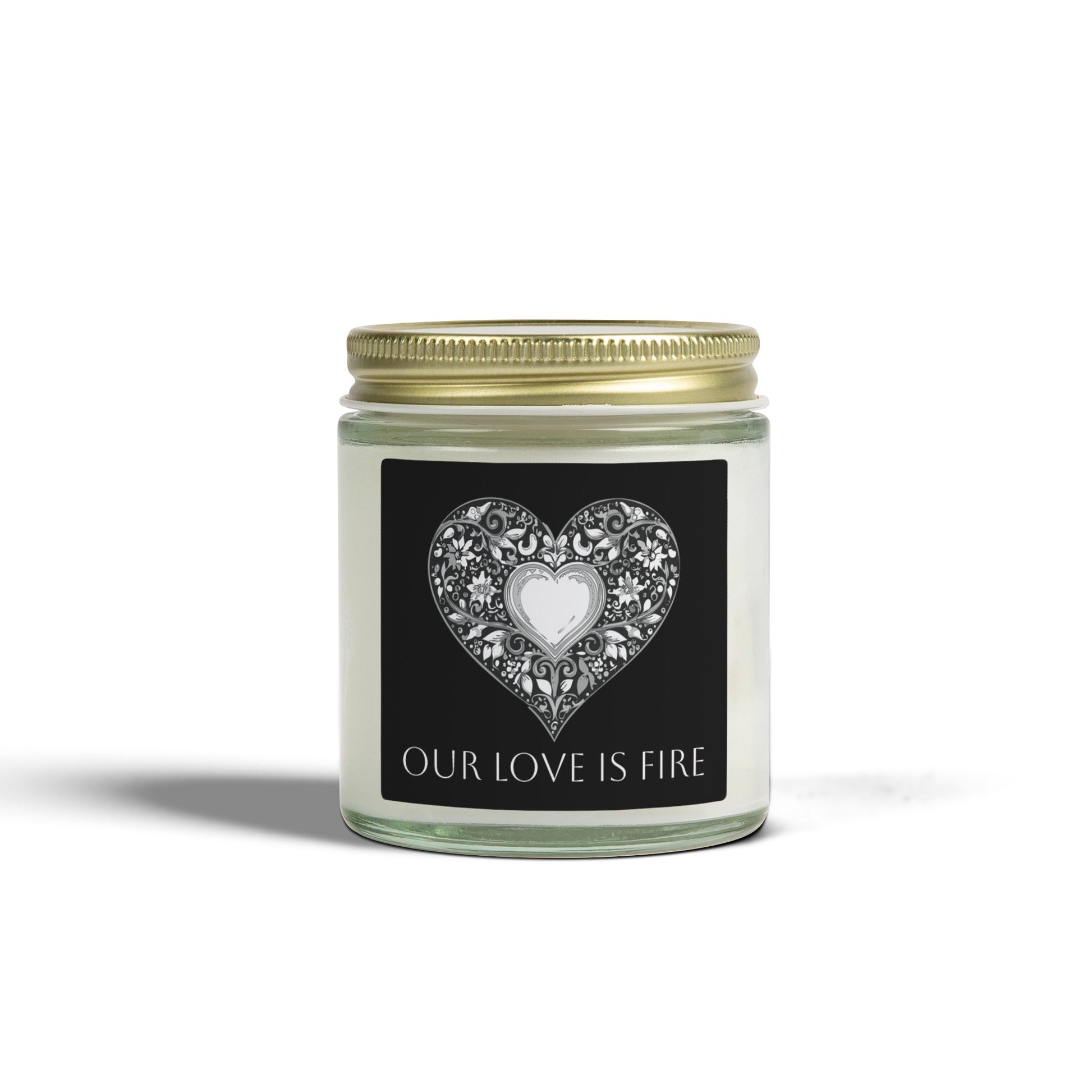 Glass Jar Candle | "Our Love Is Fire" | 4oz & 9oz
