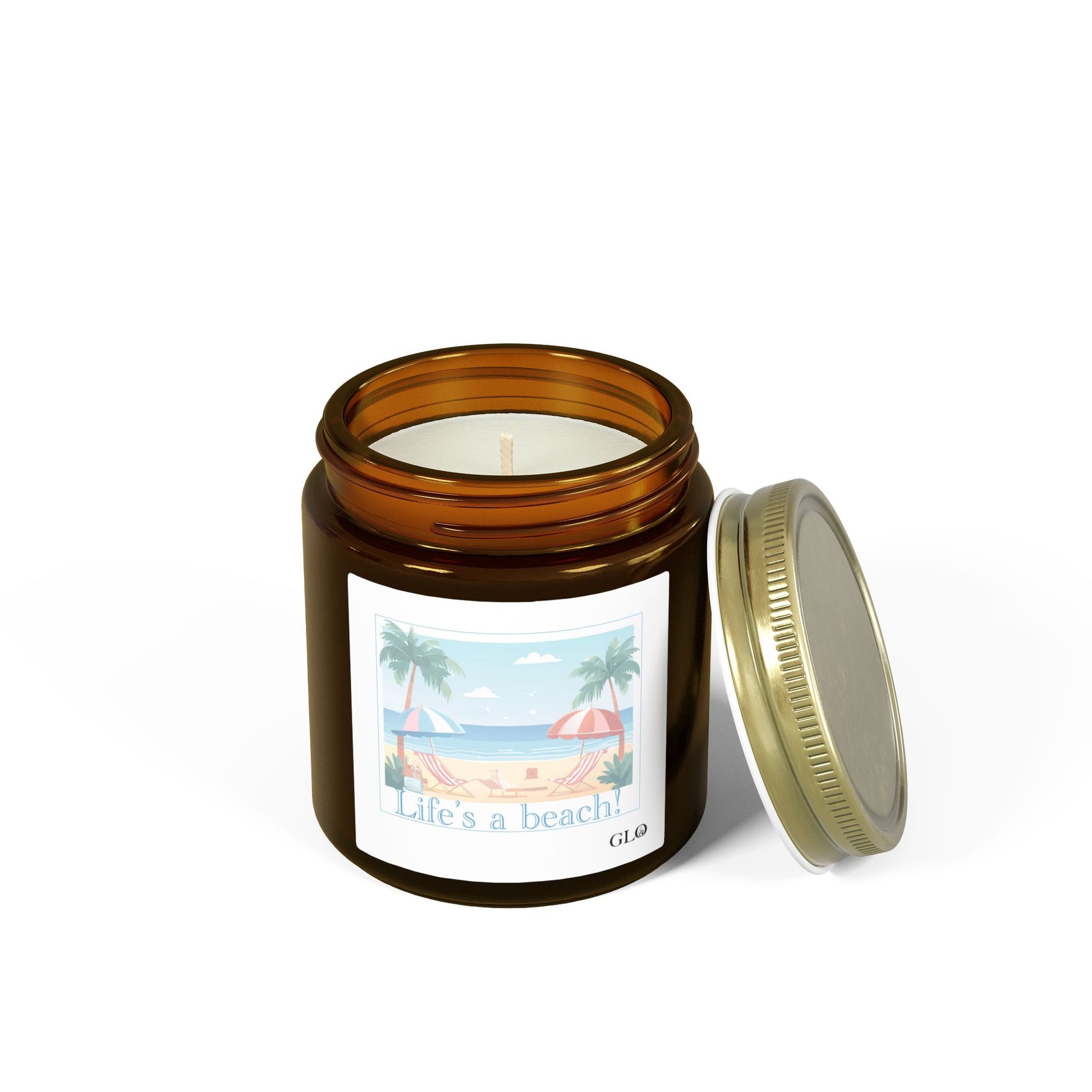 Glass Jar Candle | "Life's a Beach" | 4oz & 9oz