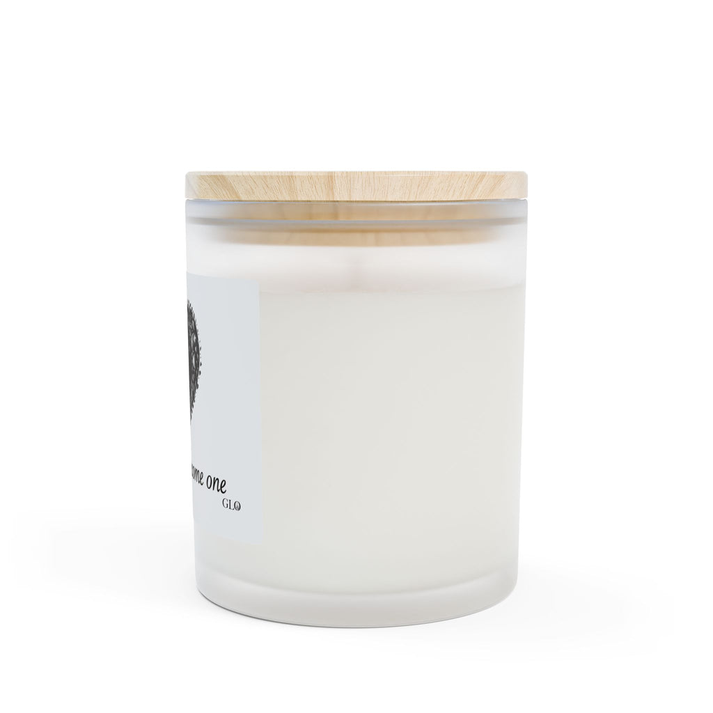 Frosted Glass Candle | "Two Hearts Become One" | 11oz
