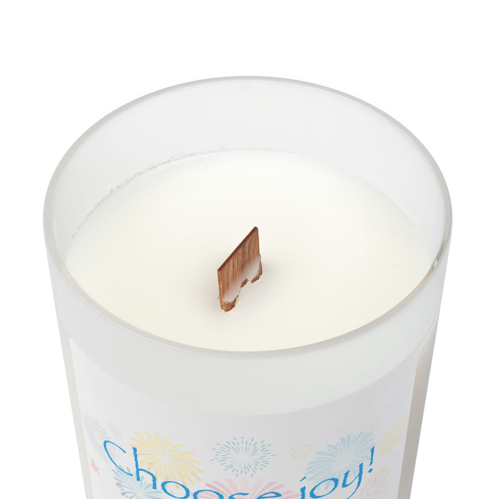 Frosted Glass Candle | "Choose joy!" | 11oz