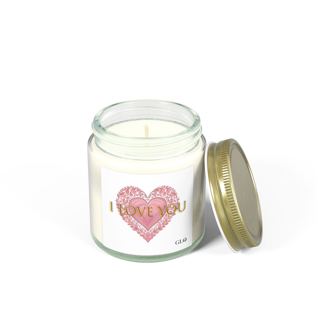 Glass Jar Candle | "I Love You" | 4oz, 9oz