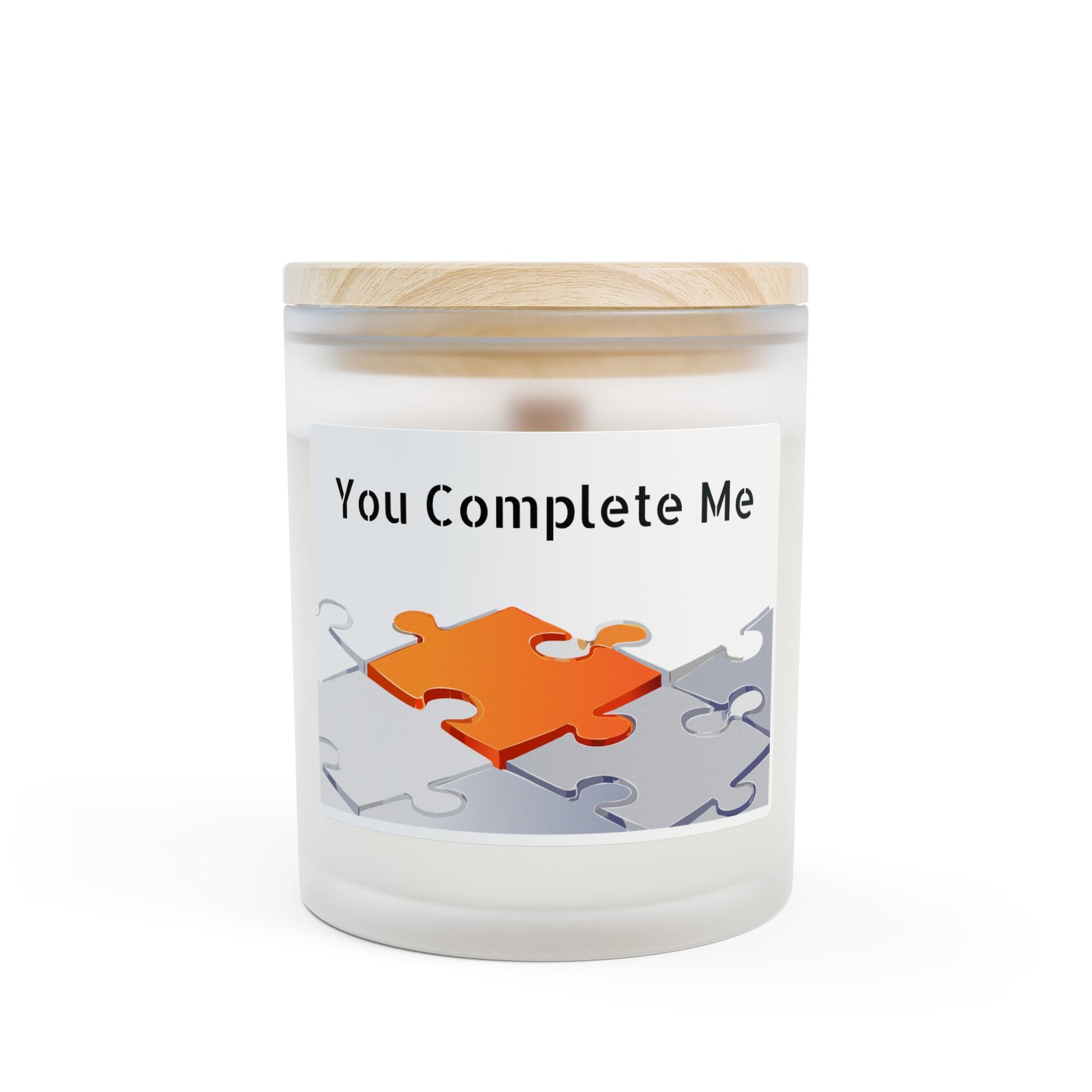 Frosted Glass Candle | "You Complete Me" | 11oz