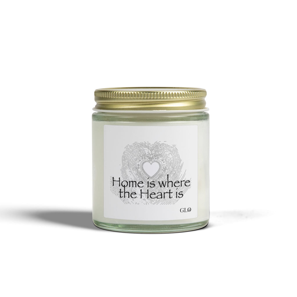 Glass Jar Candle | "Home Is Where the Heart Is" | 4oz & 9oz