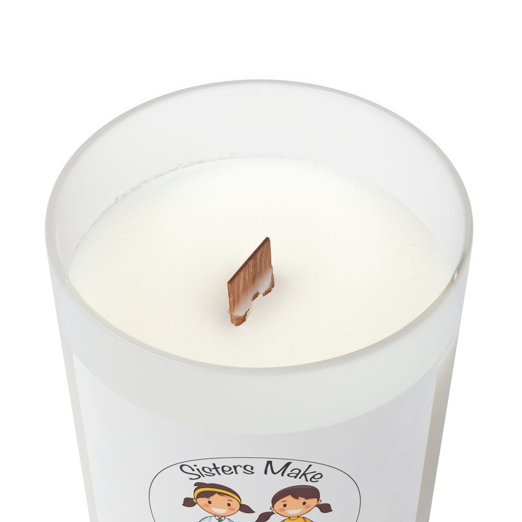 Frosted Glass Candle | "Sisters Make the Best Friends" (v4) | 11oz
