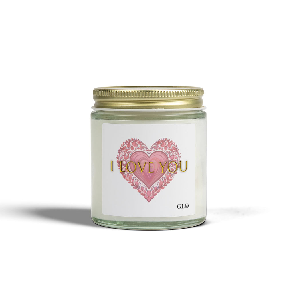 Glass Jar Candle | "I Love You" | 4oz, 9oz