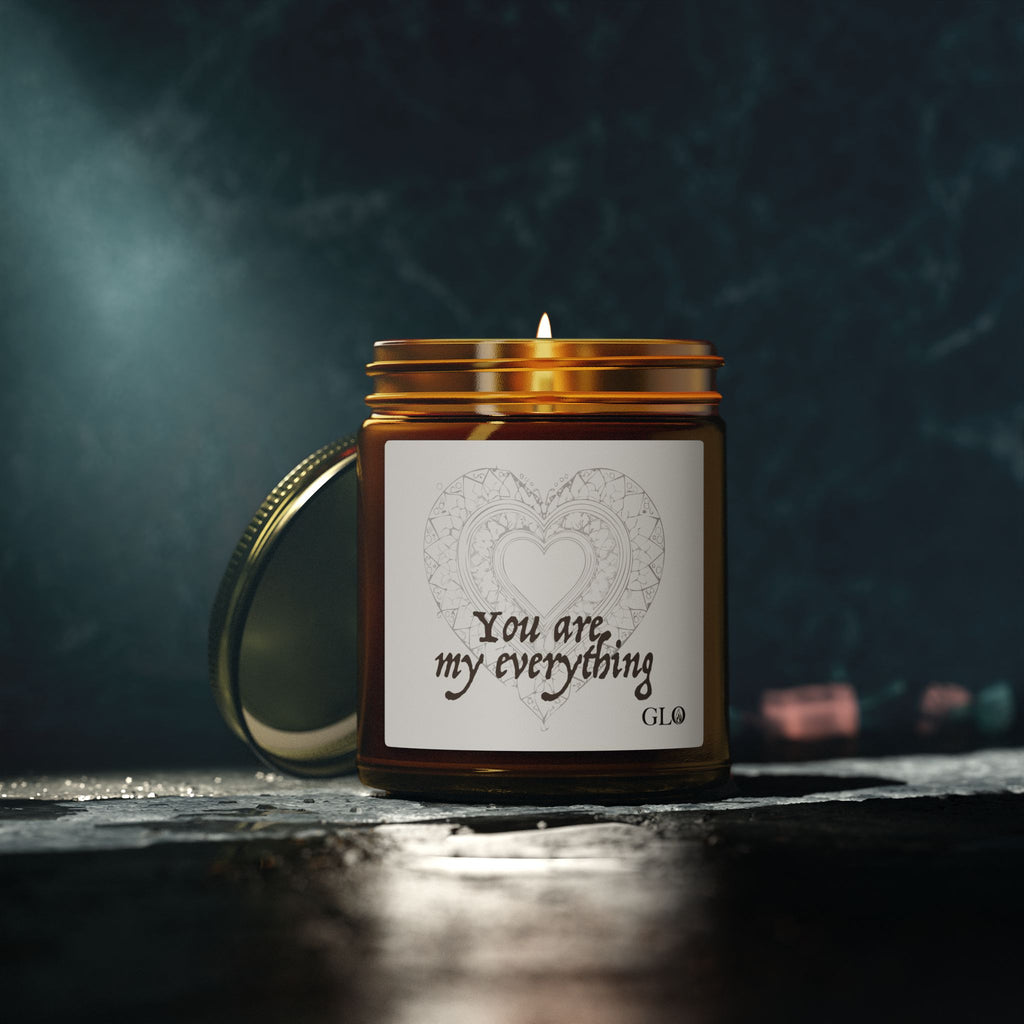 Glass Jar Candle | "You are my everything" | 4oz & 9oz