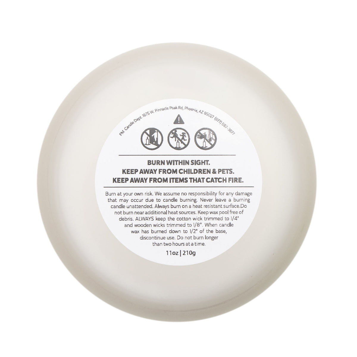 Frosted Glass Candle | Pisces Zodiac | 11oz