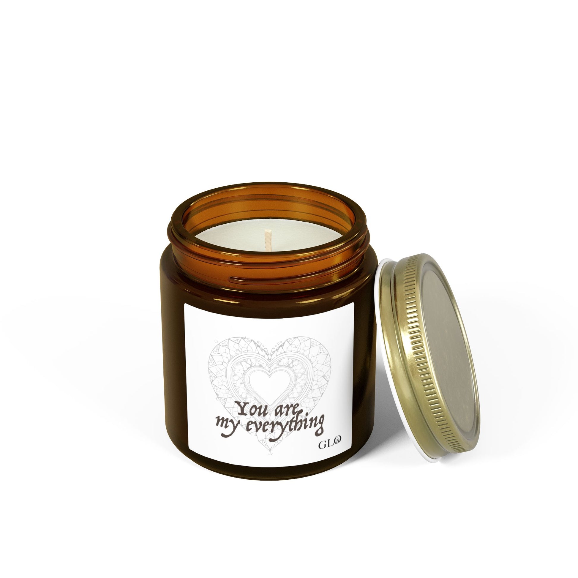 Glass Jar Candle | "You are my everything" | 4oz & 9oz