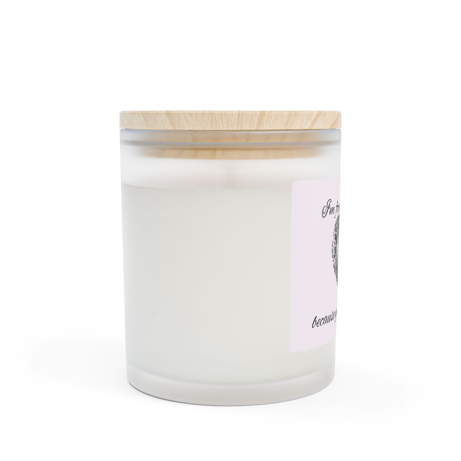 Frosted Glass Candle | “I'm Forever Blessed… because you're my Mom” | 11oz