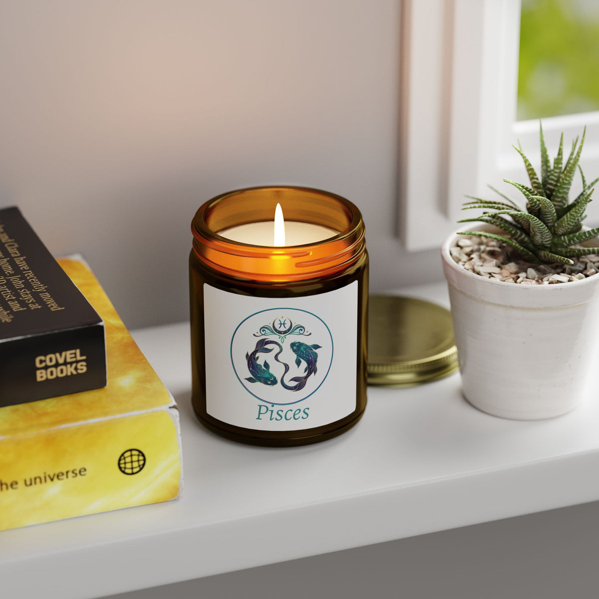 Glass Jar Candle | Pisces Zodiac | 4oz & 9oz
