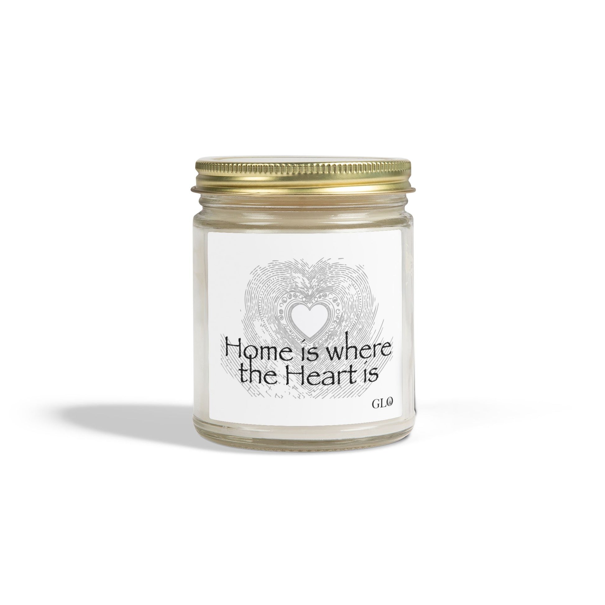 Glass Jar Candle | "Home Is Where the Heart Is" | 4oz & 9oz