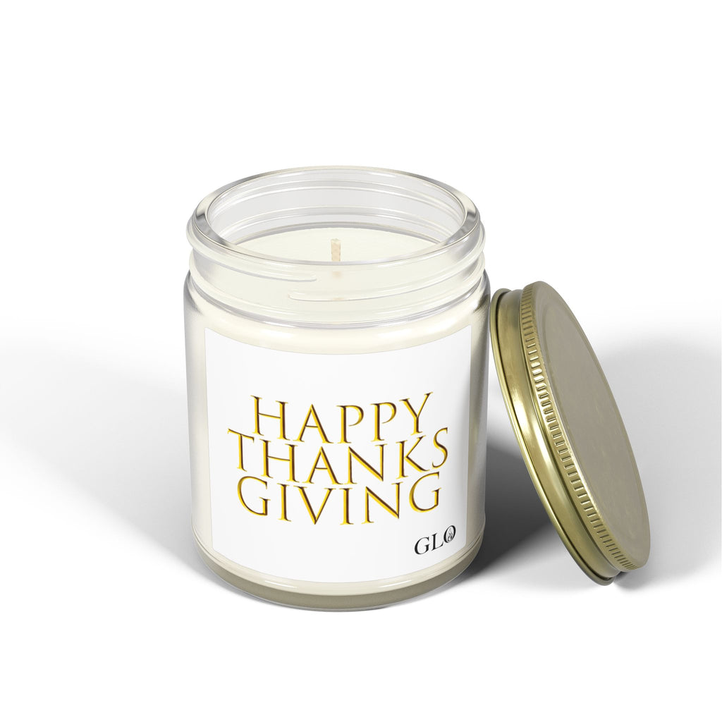 Glass Jar Candle | "Happy Thanksgiving" | 4oz & 9oz