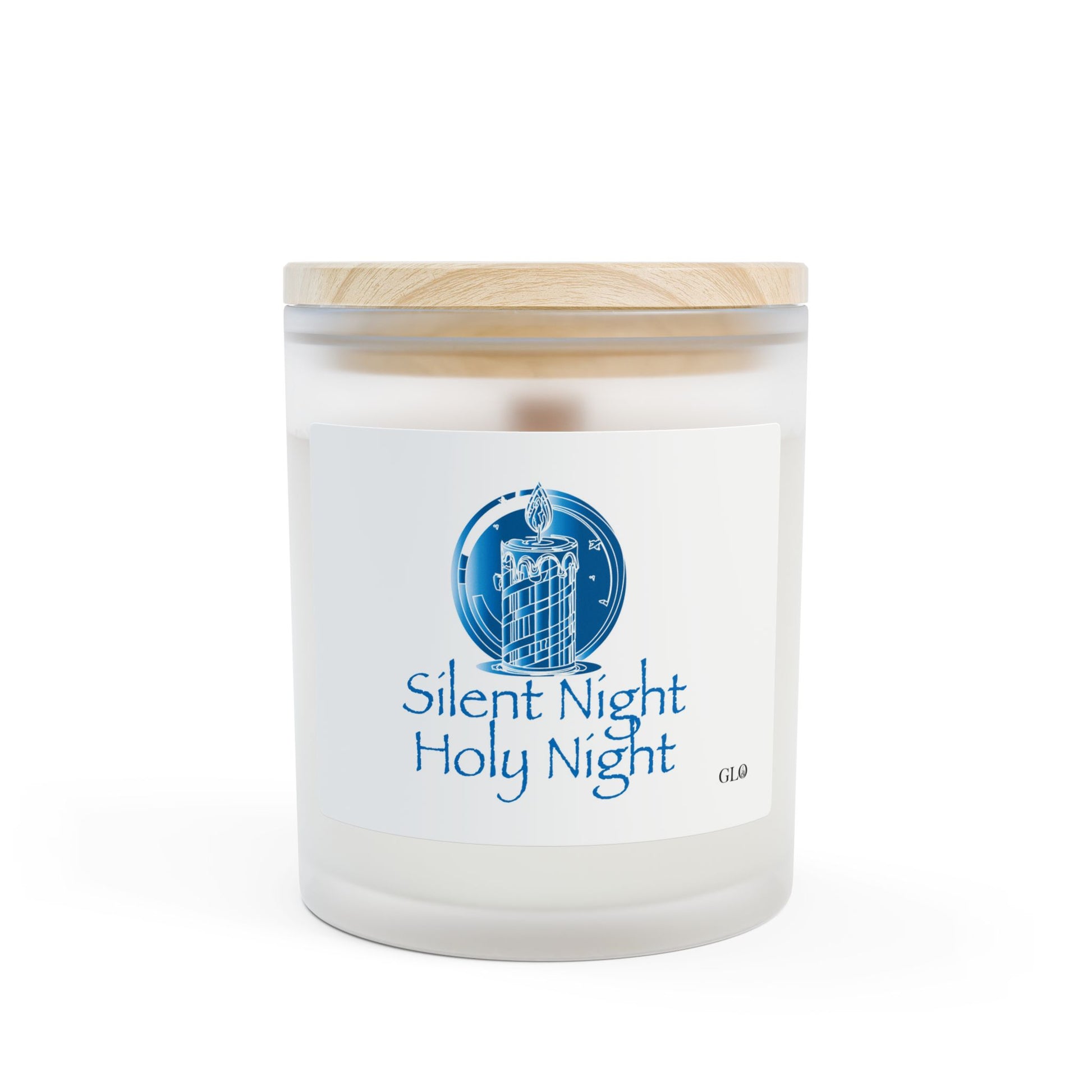 Frosted Glass Candle | "Silent Night Holy Night" | 11oz