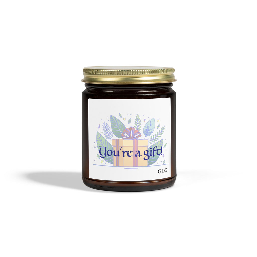 Glass Jar Candle | "You're a Gift" | 4oz & 9oz