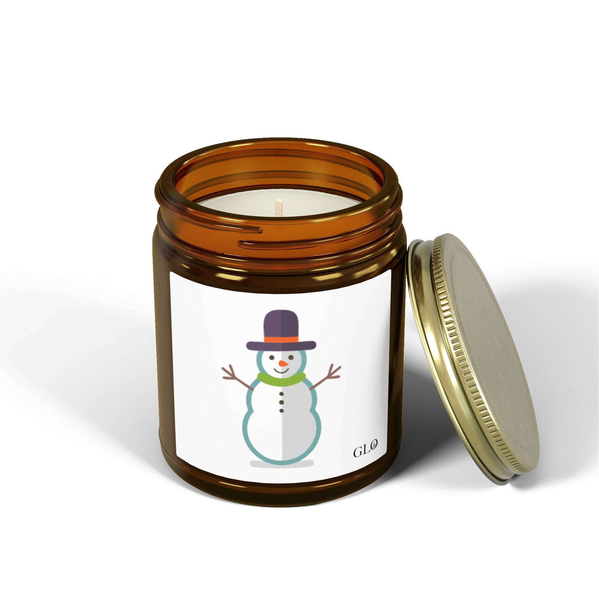 Glass Jar Candle | Snowman | 4oz & 9oz