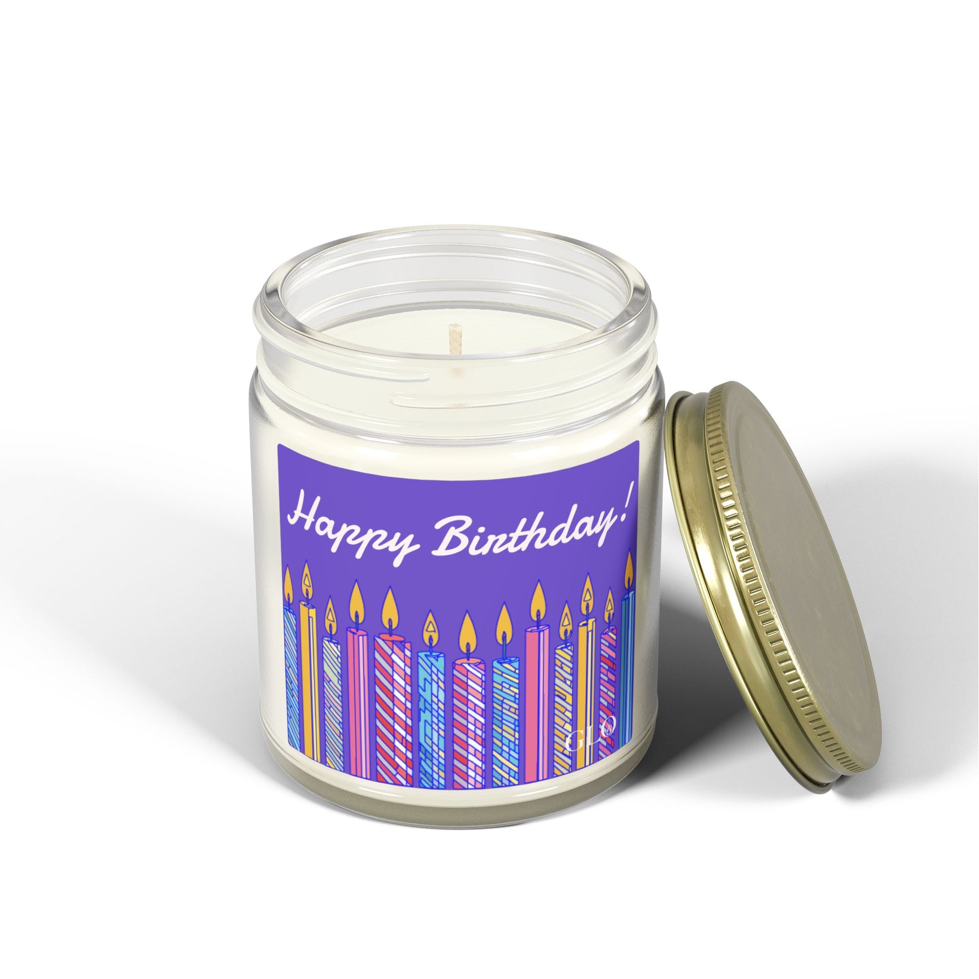 Birthday Scented Candle — Coconut Apricot Wax (4oz & 9oz)